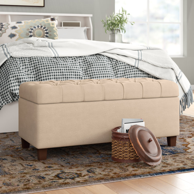 Three Posts™ Ranshaw Upholstered Flip Top Storage Bench & Reviews Wayfair